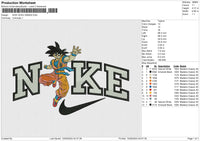 NIKE GOKU 090924 Embroidery File 6 size