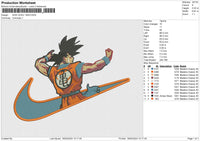 NIKE GOKU 1824 Embroidery File 6 size