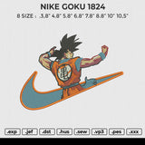 NIKE GOKU 1824 Embroidery File 6 size