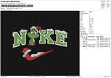 NIKE GRINCH COLD XMAS Embroidery File 6 size