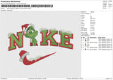 NIKE GRINCH XMAS v2 Embroidery File 6 size