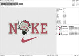 NIKE GWEEN SANTA Embroidery File 6 size