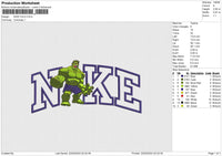 NIKE HULK Embroidery File 6 size