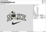Nike Panda 01 Embroidery File 6 sizes