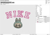 Nike Labubu Head Embroidery File 6 size
