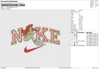 NIKE MERMAID v2 Embroidery File 6 size