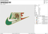 NIKE MEXICO Embroidery File 6 size