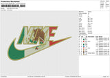 NIKE MEXICO Embroidery File 6 size