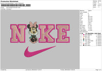 Nike Minnie2604 Embroidery File 6 sizes