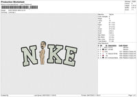 NIKE NAKED MAN Embroidery