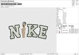 NIKE NAKED MAN Embroidery