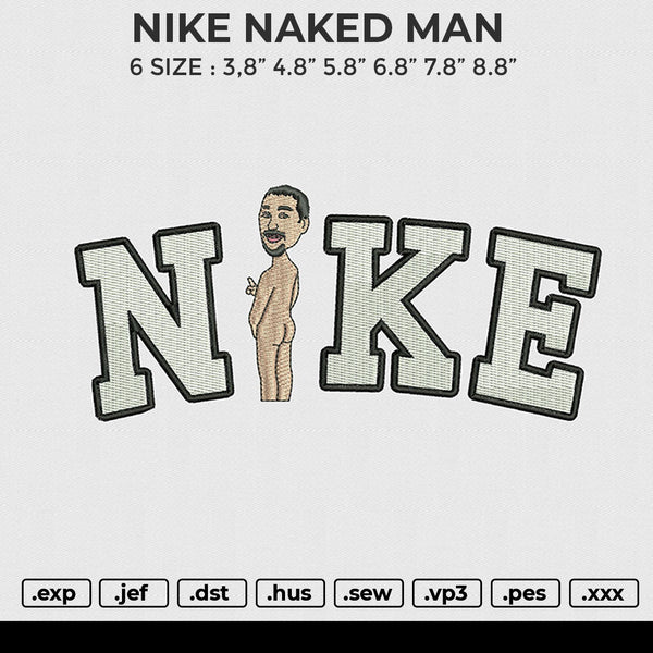 NIKE NAKED MAN Embroidery