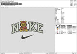 Nike Pooh 1402 Embroidery File 6 sizes