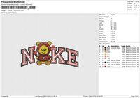 NIKE POOH V25 Embroidery File 6 size