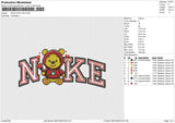 NIKE POOH V25 Embroidery File 6 size