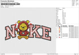 NIKE POOH V25 Embroidery File 6 size
