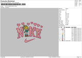 Nike Girl2405 Embroidery File 6 sizes