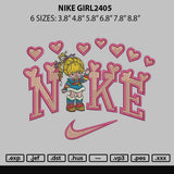 Nike Girl2405 Embroidery File 6 sizes