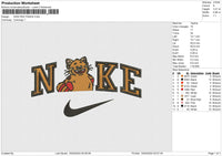 NIKE RED PANDA Embroidery File 6 size