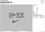 Nike Eagle 2509 Embroidery File 6 sizes