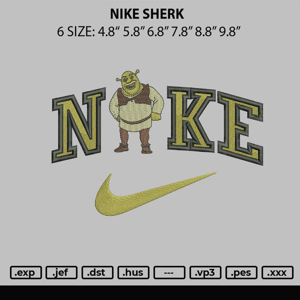 Nike Sherk v2  Embroidery