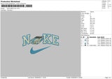 Nike Blue Car V002 Embroidery File 6 sizes