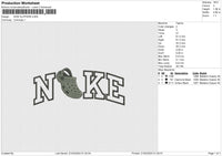 NIKE SLIPPERS Embroidery File 6 size