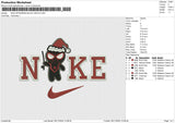 NIKE SPIDERMAN BLACK SANTA Embroidery File 6 size