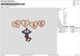 Nike Spider V8 Embroidery File 6 sizes