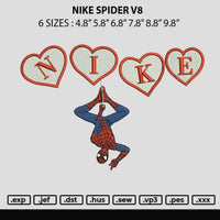 Nike Spider V8 Embroidery File 6 sizes