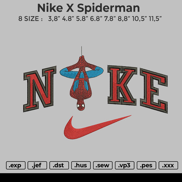 Nike X Spiderman Embroidery