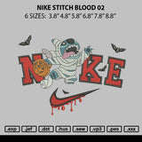 Nike Stitch Blood 02 Embroidery File 6 sizes