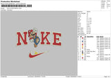 Nike Mario 3024 Embroidery File 6 sizes