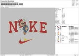 Nike Mario 3024 Embroidery File 6 sizes