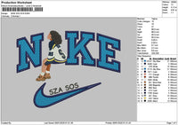 Nike Sza 02 Embroidery File 6 sizes