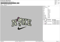 Nike Snoopy 1908 V2 Embroidery File 6 sizes