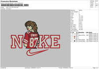 Nike Taylor 0708 Embroidery File 6 sizes