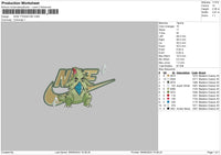 Nike tyranitar 24 Embroidery File 6 sizes