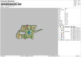 Nike tyranitar 24 Embroidery File 6 sizes