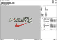 Nike Car White 0802 Embroidery File 6 sizes