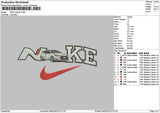 Nike Car White 0802 Embroidery File 6 sizes