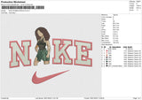 nike women muscle Embroidery File 6 size