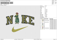 NIKE SHREK NIKE VIONA&nbsp; Embroidery File 6 size