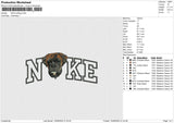 NIKE Bulldog Embroidery File 6 sizes