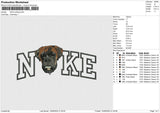 NIKE Bulldog Embroidery File 6 sizes