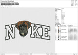 NIKE Bulldog Embroidery File 6 sizes