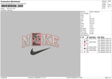 Nike Book Embroidery File 6 sizes