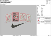 Nike Book Embroidery File 6 sizes