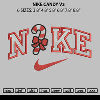 Nike Candy V2 Embroidery File 6 sizes