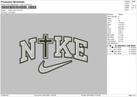 Nike Cross V2 Embroidery File 6 sizes